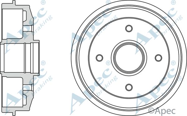 APEC BRAKING Тормозной барабан DRM9109